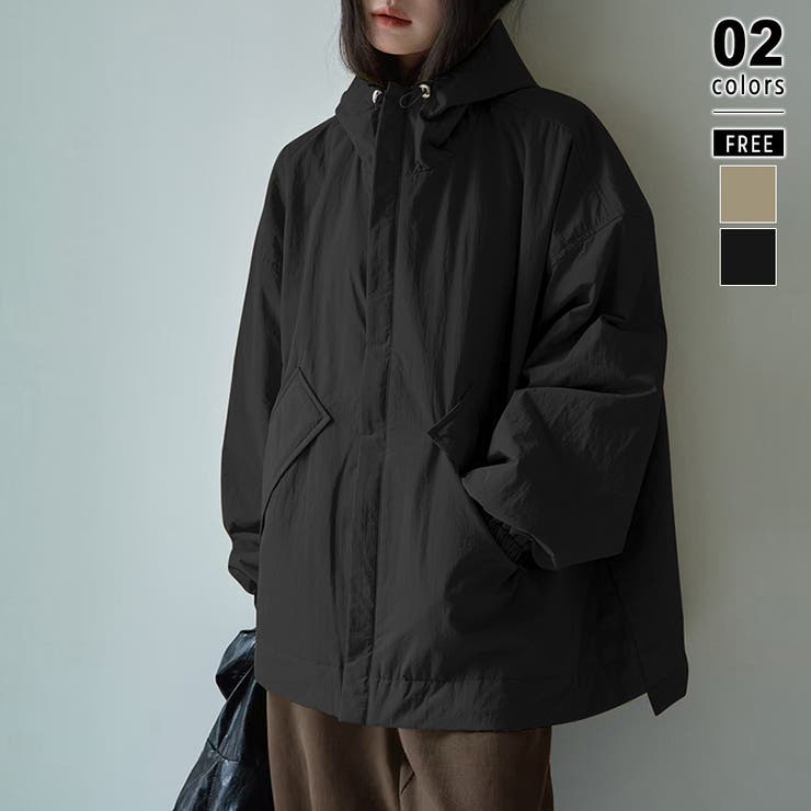 ブラック | 中綿ジャケット オーバーサイズ アウター | COCOMOMO