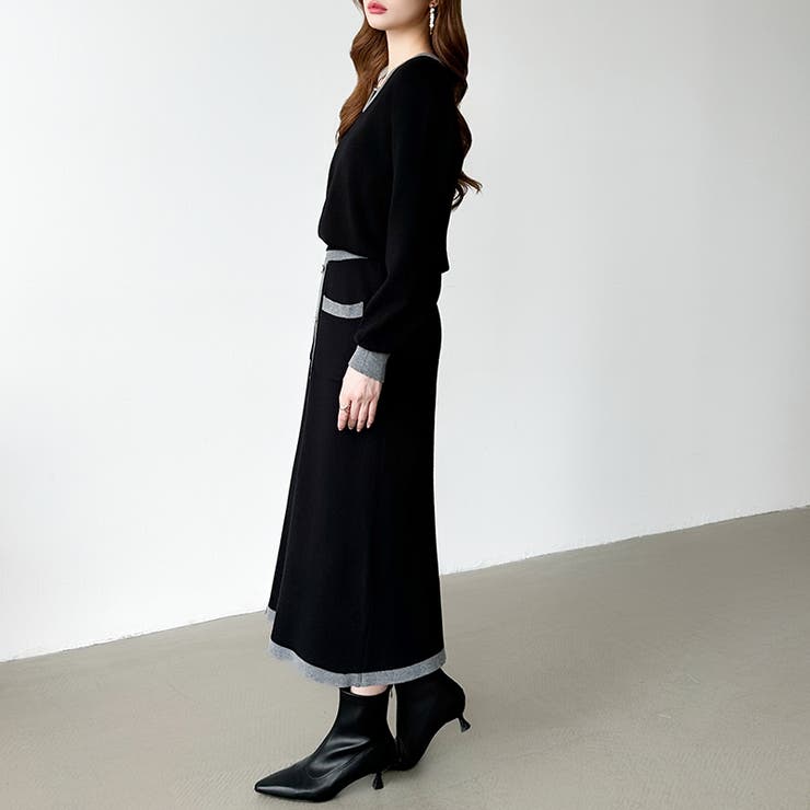 ニットセットアップ セットアップ スカート | COCOMOMO | 詳細画像14 