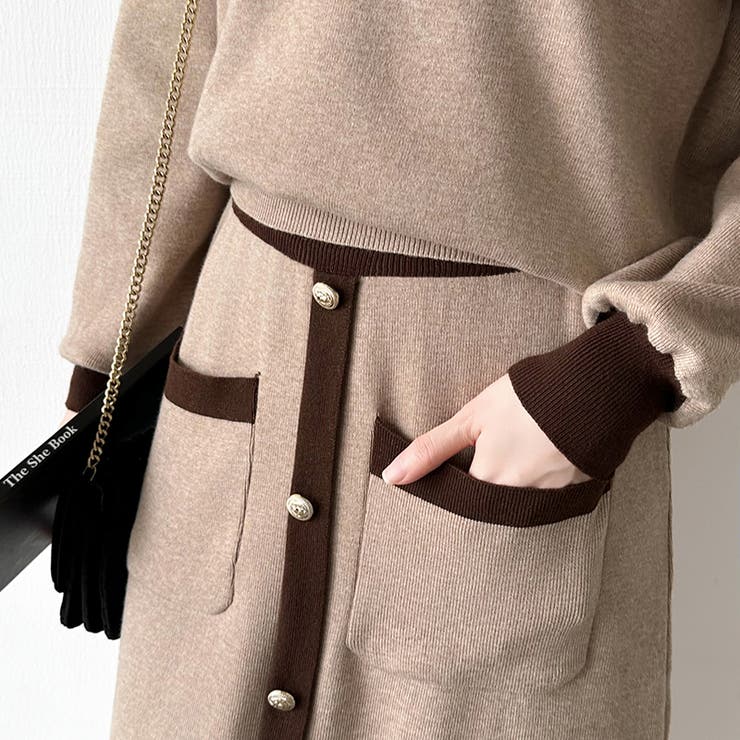 ニットセットアップ セットアップ スカート | COCOMOMO | 詳細画像8 