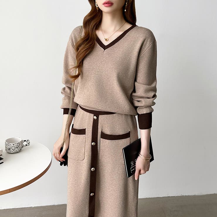 ニットセットアップ セットアップ スカート | COCOMOMO | 詳細画像10 