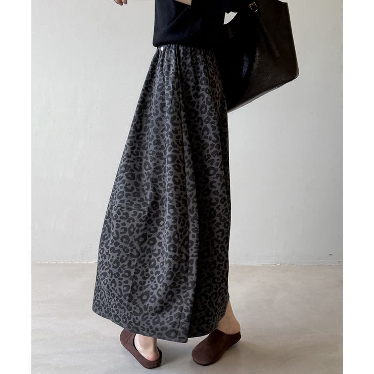 ヒョウ柄スカート コクーンスカート バルーンスカート | COCOMOMO | 詳細画像11 