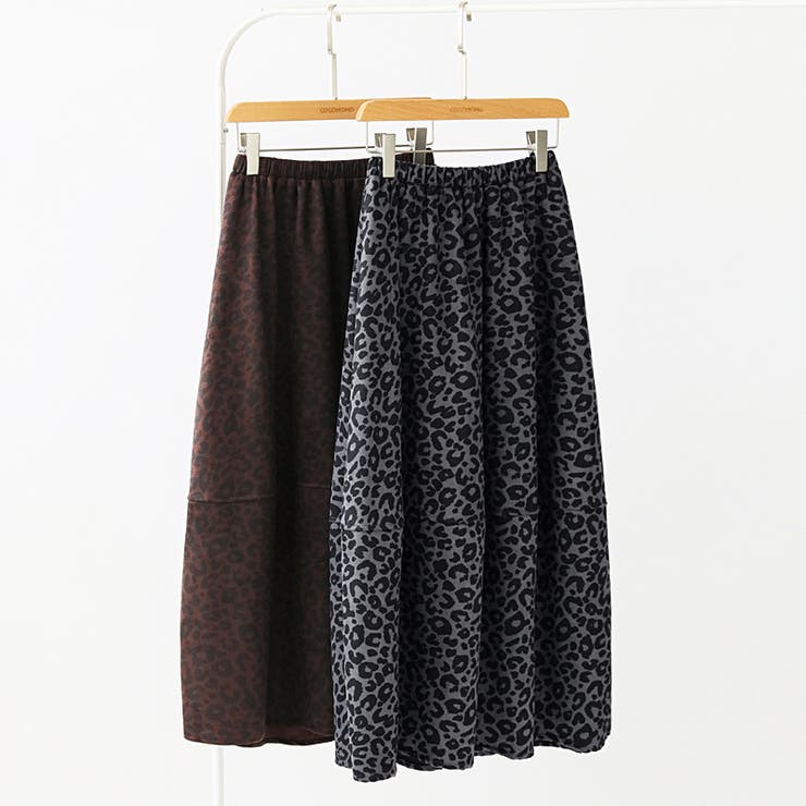 ヒョウ柄スカート コクーンスカート バルーンスカート | COCOMOMO | 詳細画像15 