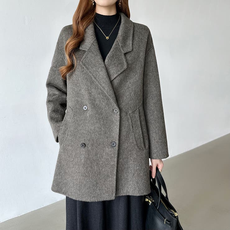 品よくあたたかいきれいめコート チェスターコート ミドルコート | COCOMOMO | 詳細画像11 