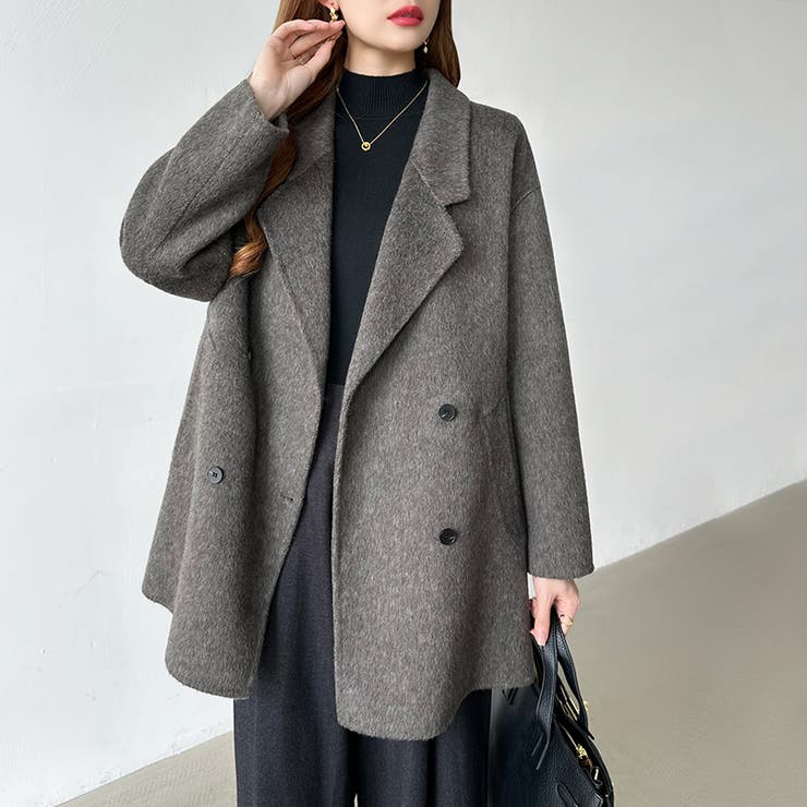 品よくあたたかいきれいめコート チェスターコート ミドルコート | COCOMOMO | 詳細画像12 