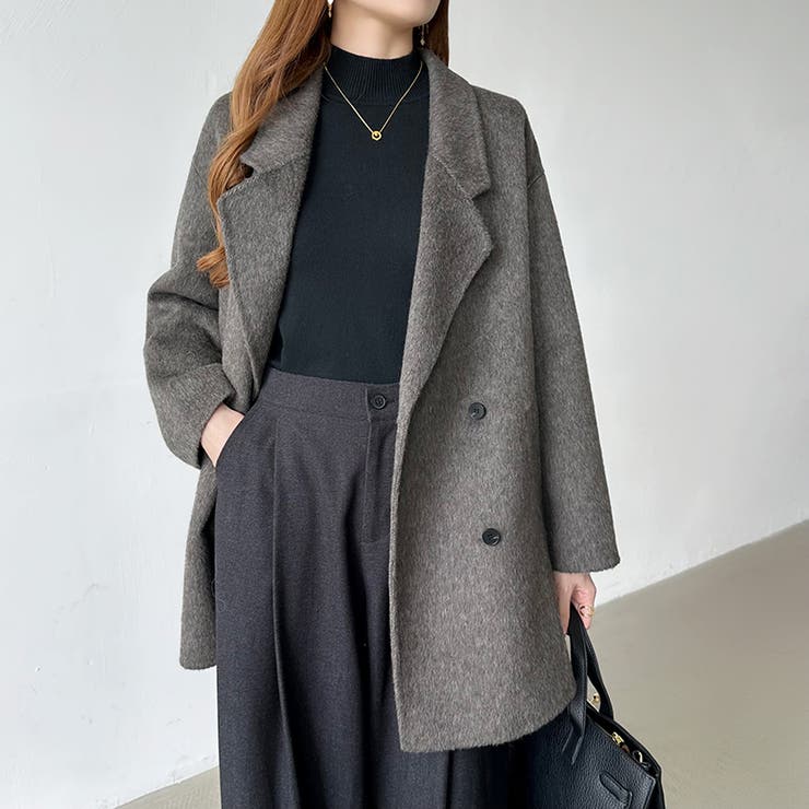 品よくあたたかいきれいめコート チェスターコート ミドルコート | COCOMOMO | 詳細画像13 