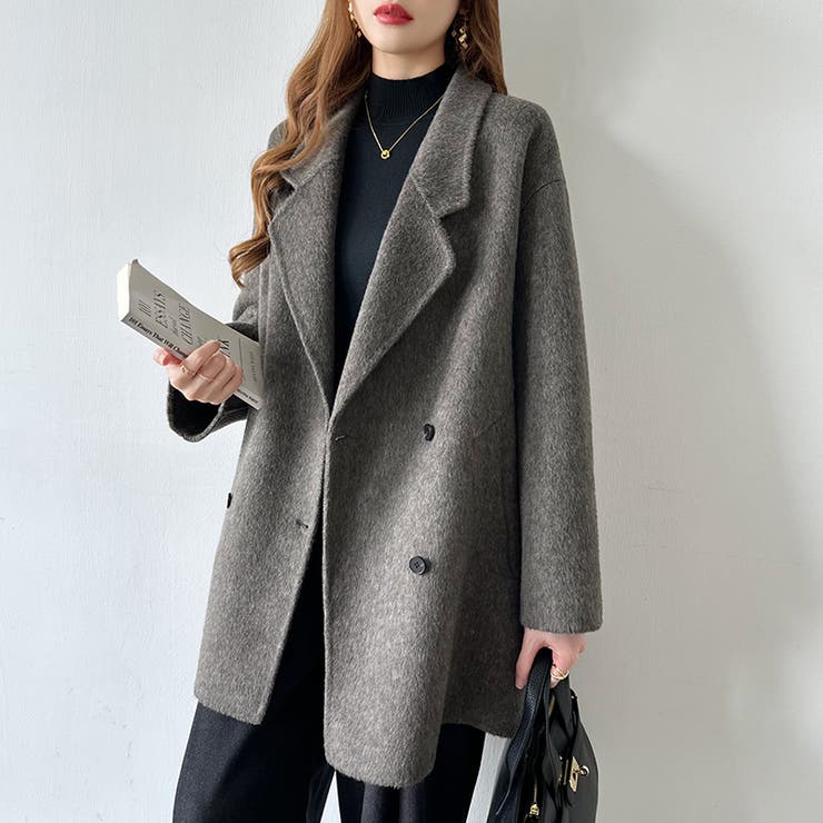 品よくあたたかいきれいめコート チェスターコート ミドルコート | COCOMOMO | 詳細画像15 