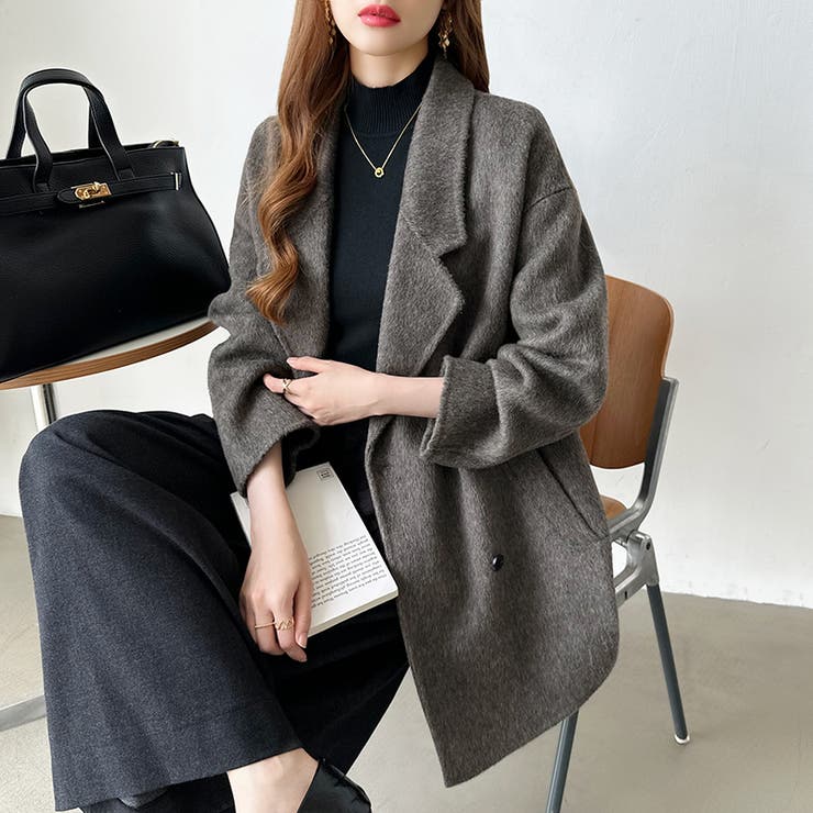 品よくあたたかいきれいめコート チェスターコート ミドルコート | COCOMOMO | 詳細画像18 