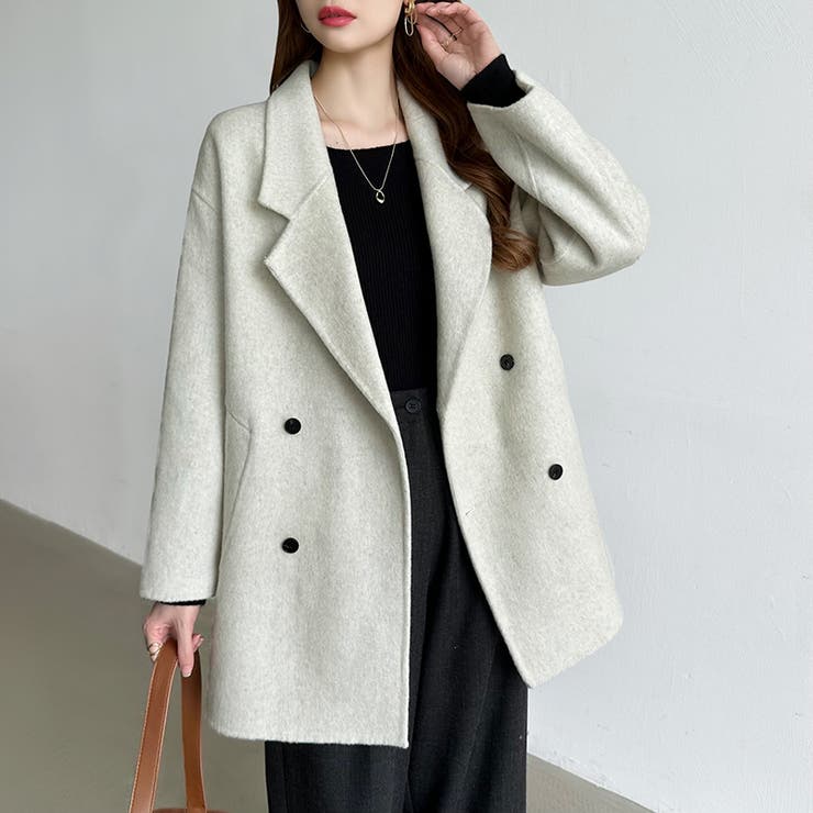 品よくあたたかいきれいめコート チェスターコート ミドルコート | COCOMOMO | 詳細画像3 