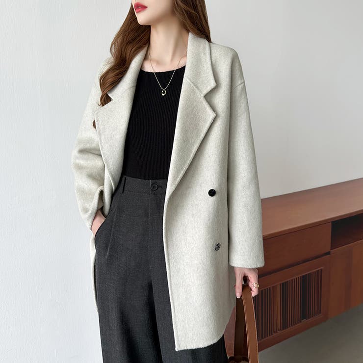 品よくあたたかいきれいめコート チェスターコート ミドルコート | COCOMOMO | 詳細画像7 