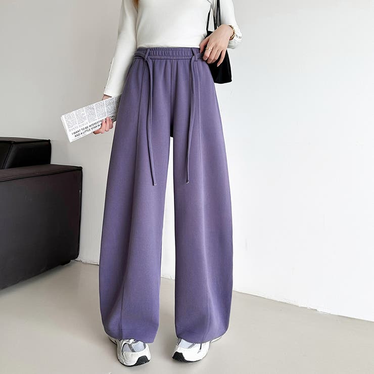 スウェットカーブパンツ スウェットパンツ ワイドパンツ | COCOMOMO | 詳細画像14 