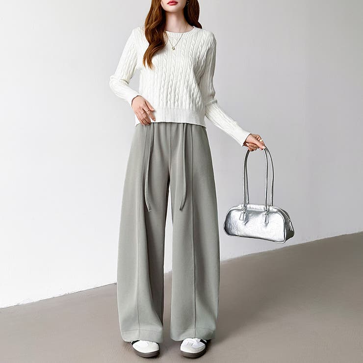 スウェットカーブパンツ スウェットパンツ ワイドパンツ | COCOMOMO | 詳細画像29 