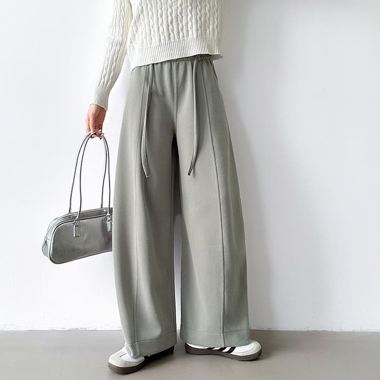 スウェットカーブパンツ スウェットパンツ ワイドパンツ | COCOMOMO | 詳細画像30 