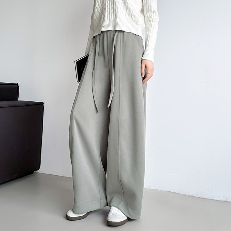 スウェットカーブパンツ スウェットパンツ ワイドパンツ | COCOMOMO | 詳細画像37 