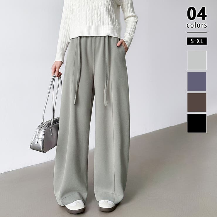 グレー | スウェットカーブパンツ スウェットパンツ ワイドパンツ | COCOMOMO