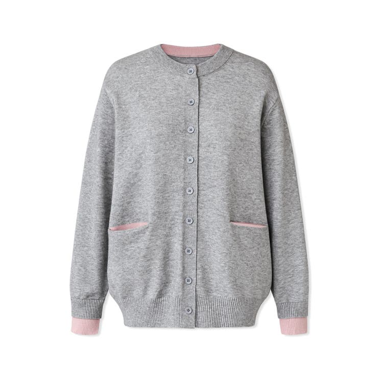 レイヤード風配色カーディガン 配色ニット バイカラーカーディガン | COCOMOMO | 詳細画像49 