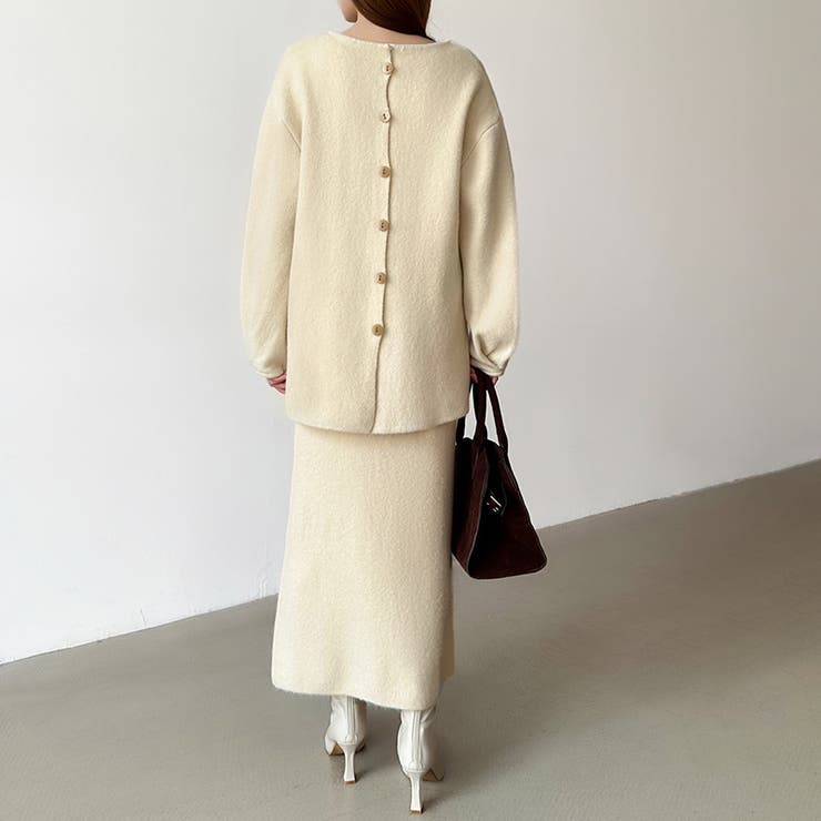 前後2wayセットアップニット ニットカーディガン タイトスカート | COCOMOMO | 詳細画像8 