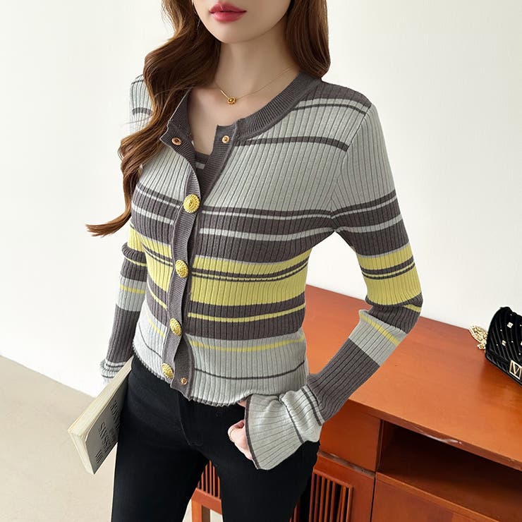 アンサンブルニットカーディガン アンサンブル ニットカーディガン | COCOMOMO | 詳細画像11 