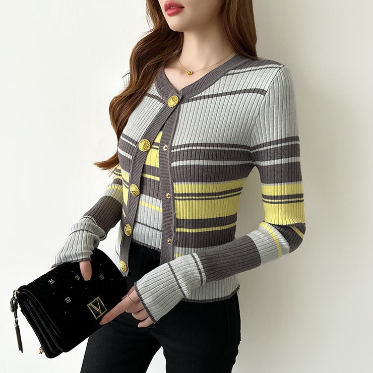 アンサンブルニットカーディガン アンサンブル ニットカーディガン | COCOMOMO | 詳細画像3 