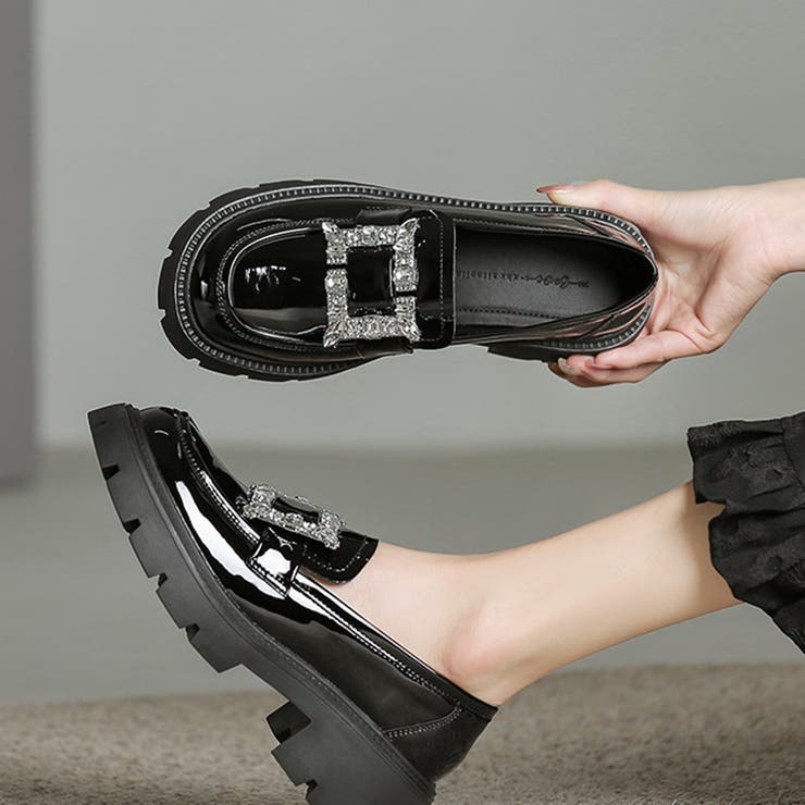 ビジューローファー 厚底 ローファー | COCOMOMO | 詳細画像5 