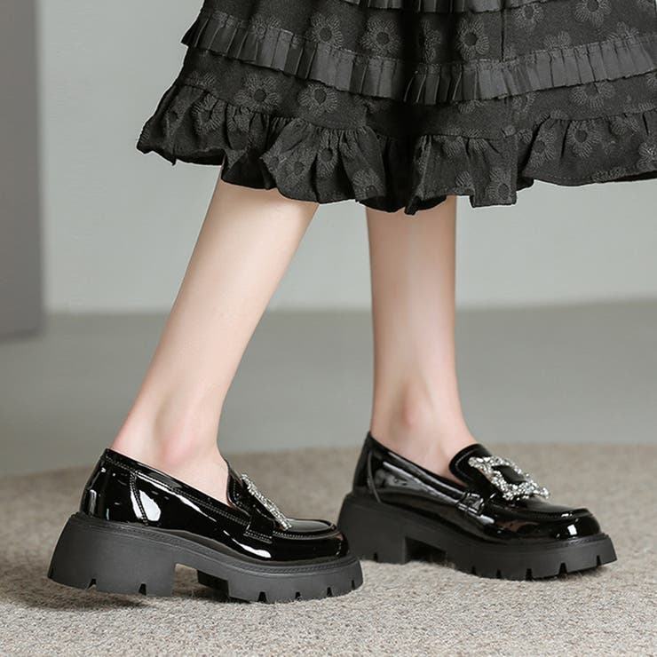 ビジューローファー 厚底 ローファー | COCOMOMO | 詳細画像6 