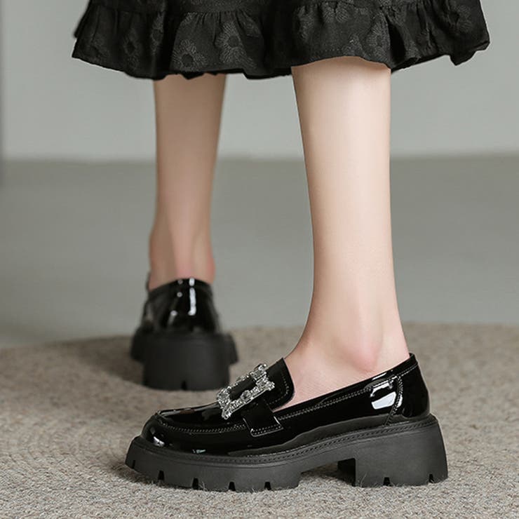 ビジューローファー 厚底 ローファー | COCOMOMO | 詳細画像8 