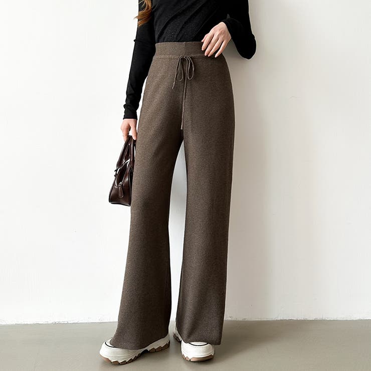 イージーニットワイドパンツ ワイドパンツ イージーパンツ | COCOMOMO | 詳細画像11 