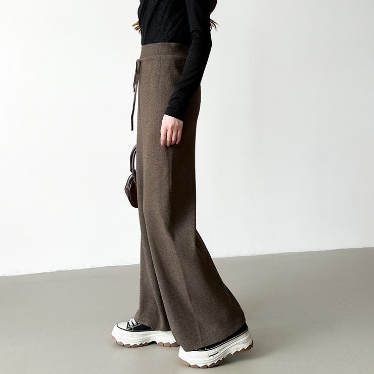 イージーニットワイドパンツ ワイドパンツ イージーパンツ | COCOMOMO | 詳細画像15 