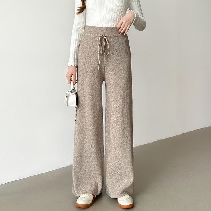 イージーニットワイドパンツ ワイドパンツ イージーパンツ | COCOMOMO | 詳細画像2 