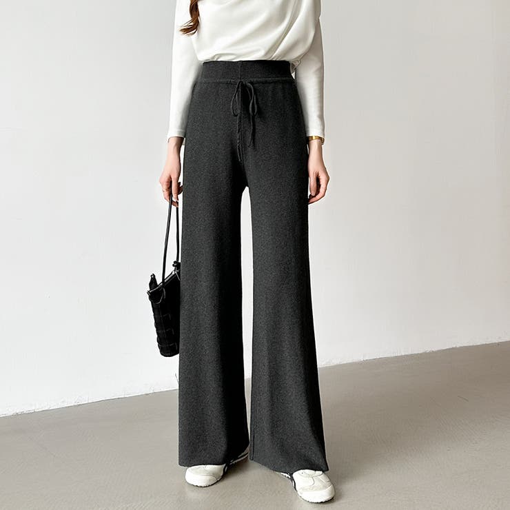 イージーニットワイドパンツ ワイドパンツ イージーパンツ | COCOMOMO | 詳細画像29 