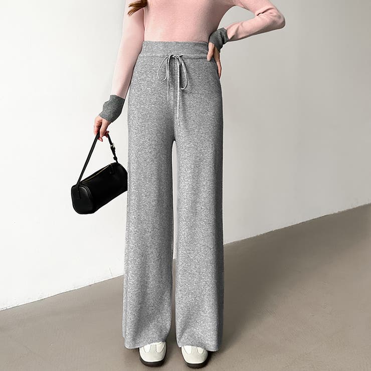 イージーニットワイドパンツ ワイドパンツ イージーパンツ | COCOMOMO | 詳細画像21 