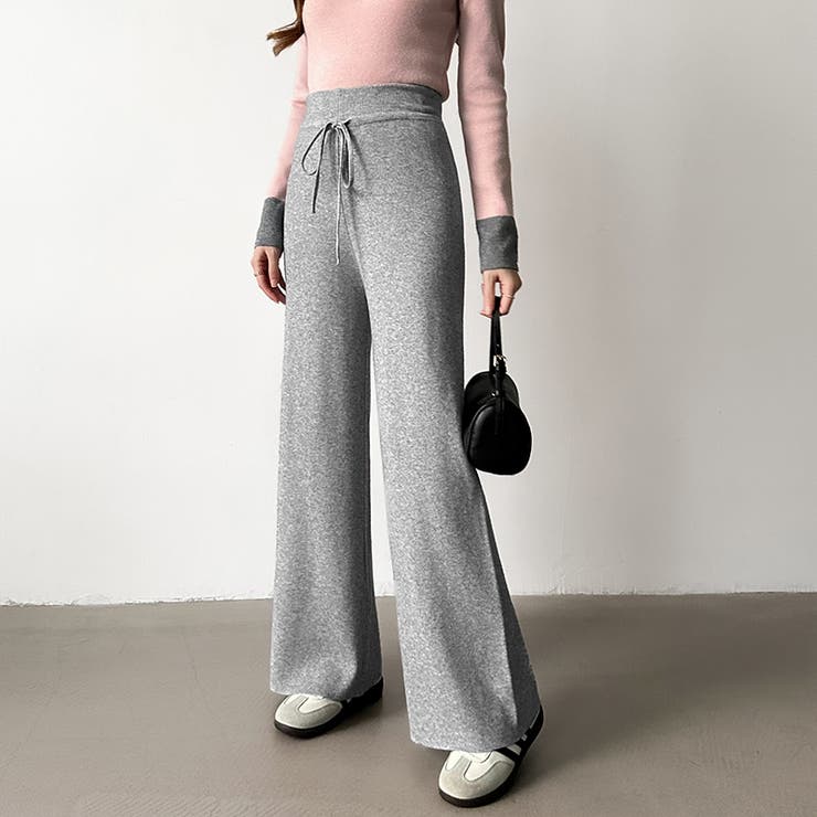 イージーニットワイドパンツ ワイドパンツ イージーパンツ | COCOMOMO | 詳細画像22 