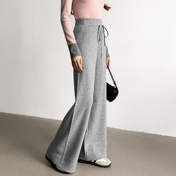 イージーニットワイドパンツ ワイドパンツ イージーパンツ | COCOMOMO | 詳細画像23 