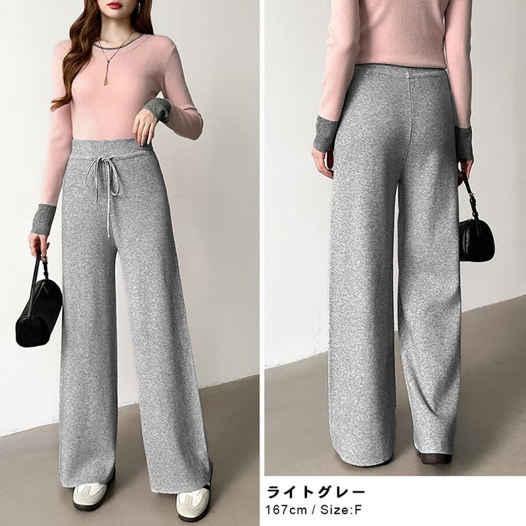 イージーニットワイドパンツ ワイドパンツ イージーパンツ | COCOMOMO | 詳細画像26 