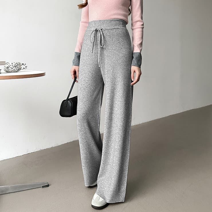 イージーニットワイドパンツ ワイドパンツ イージーパンツ | COCOMOMO | 詳細画像28 