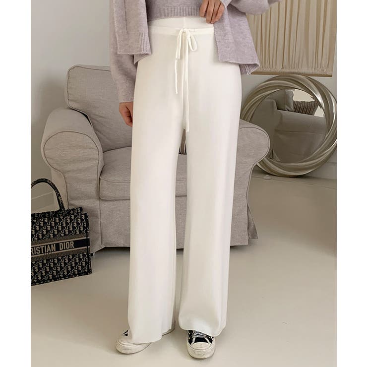 イージーニットワイドパンツ ワイドパンツ イージーパンツ | COCOMOMO | 詳細画像38 