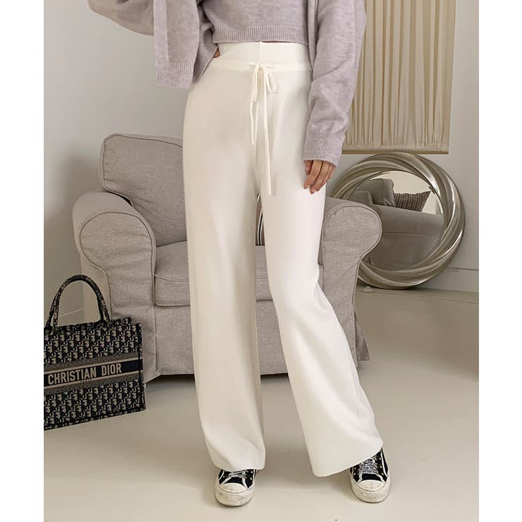 イージーニットワイドパンツ ワイドパンツ イージーパンツ | COCOMOMO | 詳細画像39 