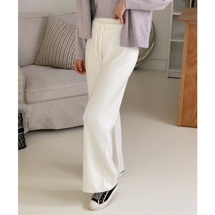 イージーニットワイドパンツ ワイドパンツ イージーパンツ | COCOMOMO | 詳細画像40 