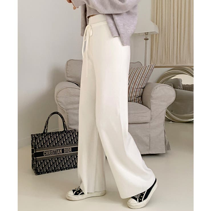 イージーニットワイドパンツ ワイドパンツ イージーパンツ | COCOMOMO | 詳細画像41 