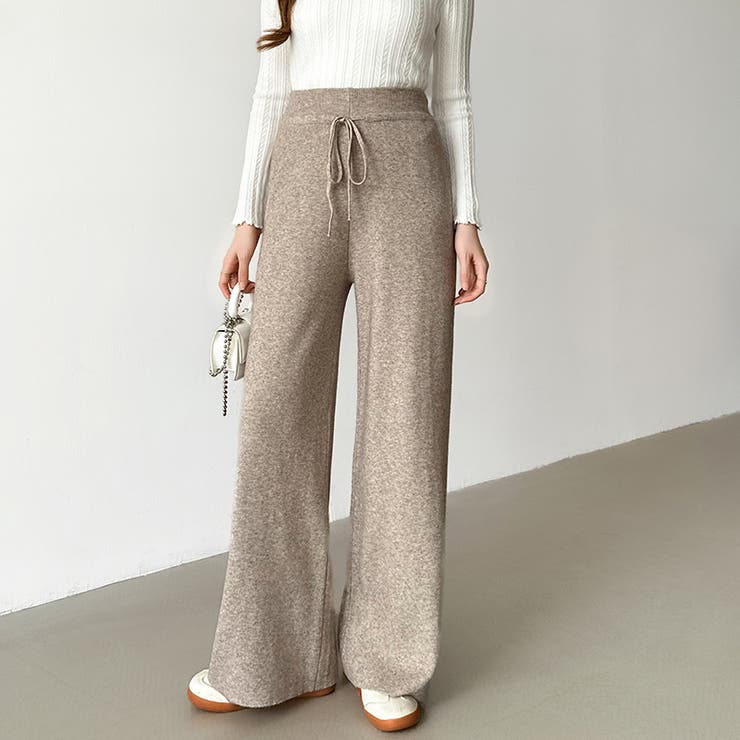 イージーニットワイドパンツ ワイドパンツ イージーパンツ | COCOMOMO | 詳細画像5 