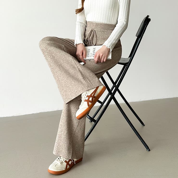 イージーニットワイドパンツ ワイドパンツ イージーパンツ | COCOMOMO | 詳細画像9 