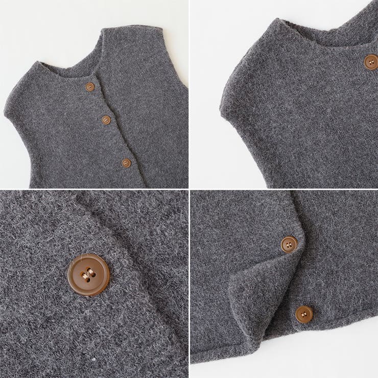 ニットベスト クルーネックベスト ベスト | COCOMOMO | 詳細画像15 