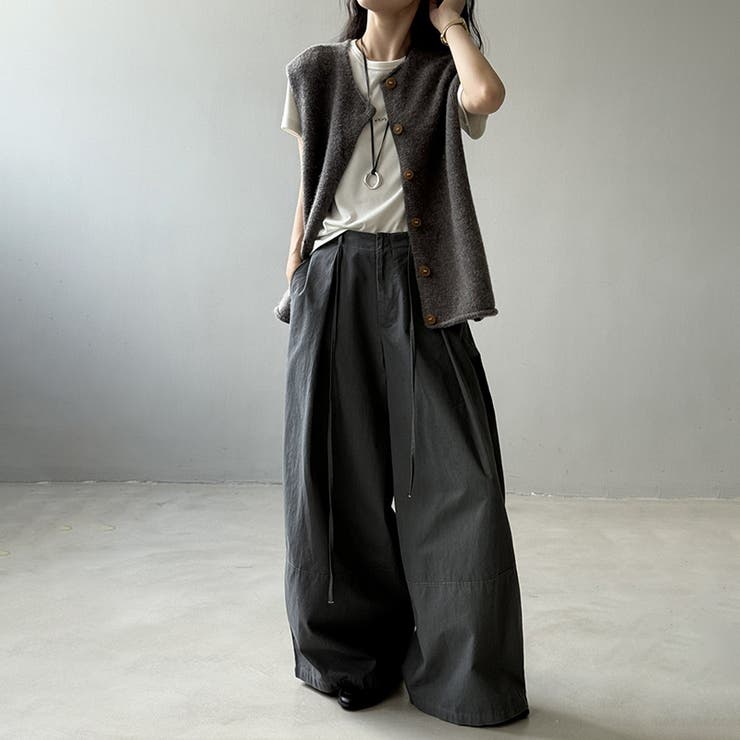 ニットベスト クルーネックベスト ベスト | COCOMOMO | 詳細画像8 