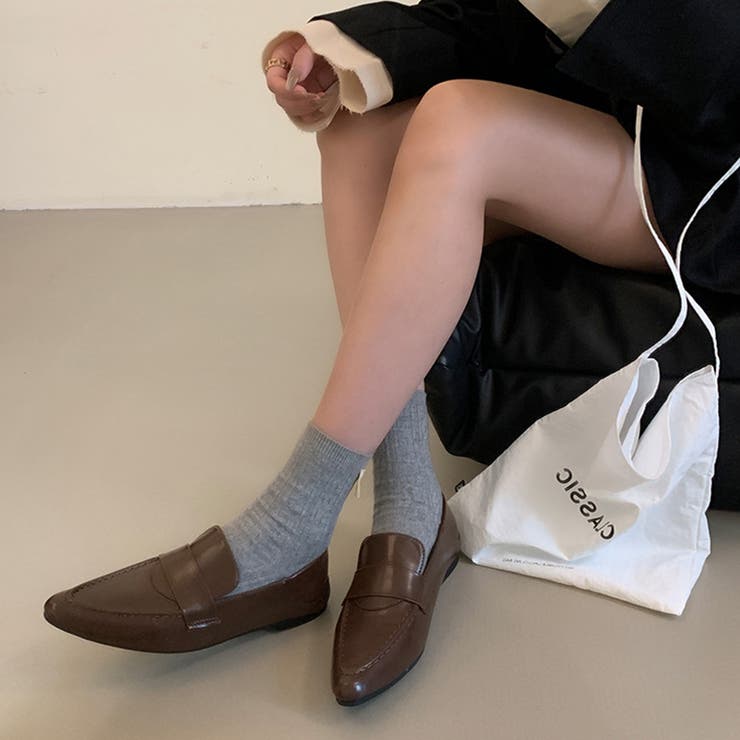 ポインテッドトゥローファー パンプス オフィスカジュアル | COCOMOMO | 詳細画像9 