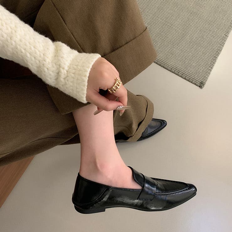 ポインテッドトゥローファー パンプス オフィスカジュアル | COCOMOMO | 詳細画像15 