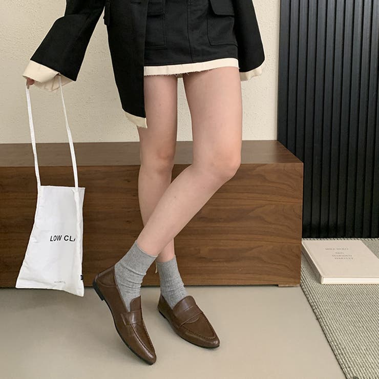 ポインテッドトゥローファー パンプス オフィスカジュアル | COCOMOMO | 詳細画像1 