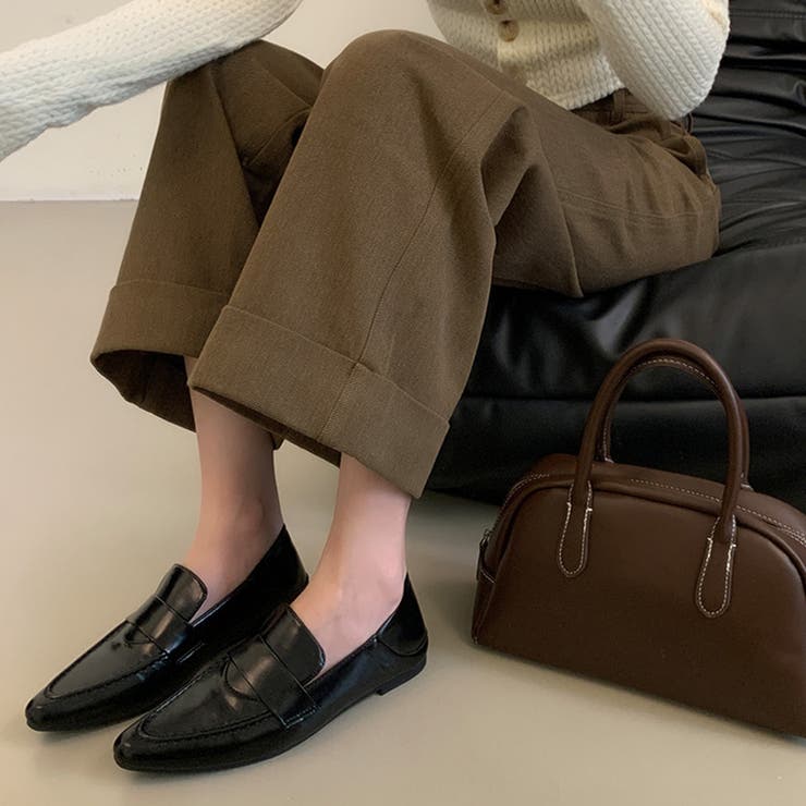 ポインテッドトゥローファー パンプス オフィスカジュアル | COCOMOMO | 詳細画像2 