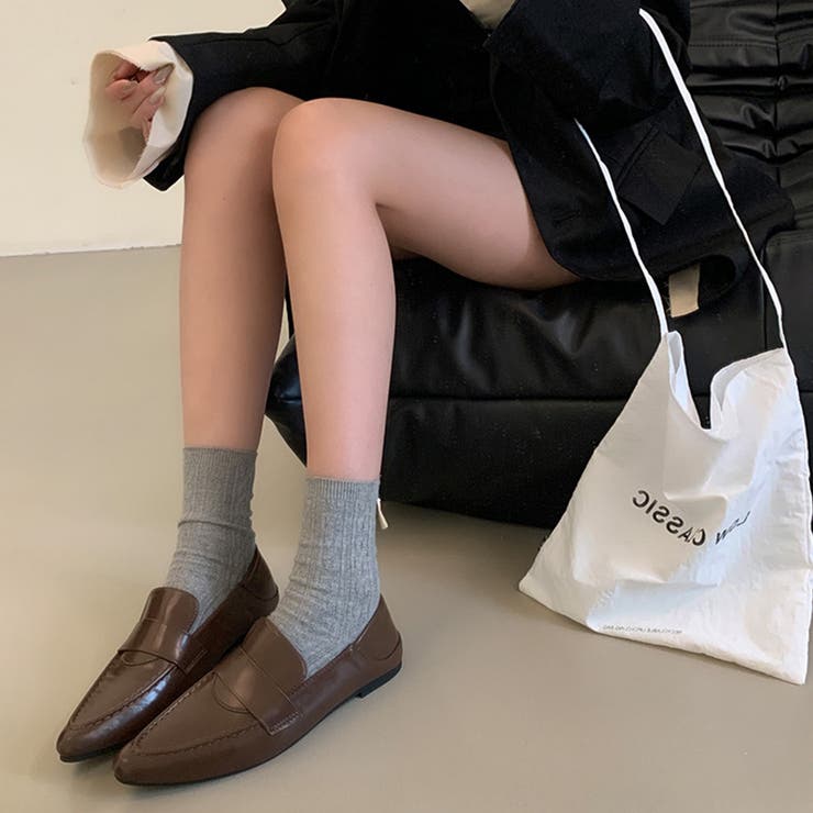 ポインテッドトゥローファー パンプス オフィスカジュアル | COCOMOMO | 詳細画像3 