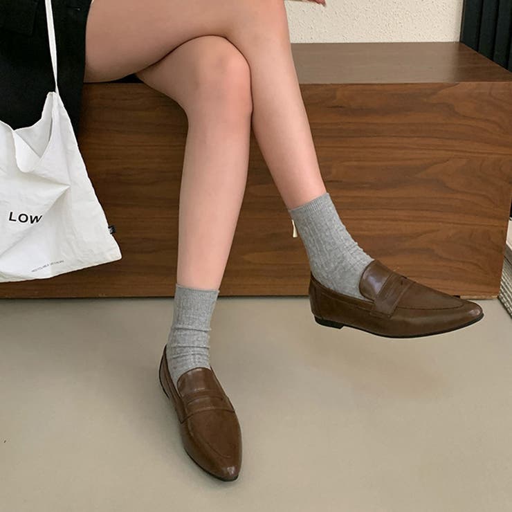 ポインテッドトゥローファー パンプス オフィスカジュアル | COCOMOMO | 詳細画像4 