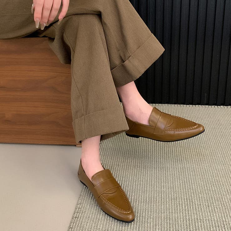 ポインテッドトゥローファー パンプス オフィスカジュアル | COCOMOMO | 詳細画像5 