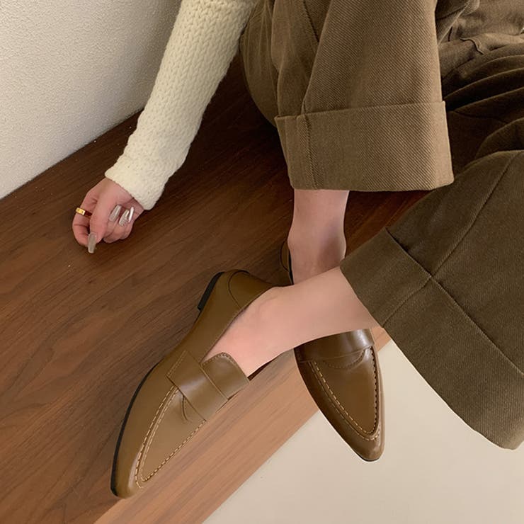 ポインテッドトゥローファー パンプス オフィスカジュアル | COCOMOMO | 詳細画像7 